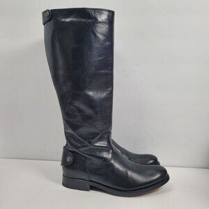 Frye Melissa women's Black Button Back Zipper Boots 3476431 US Size 5.5B